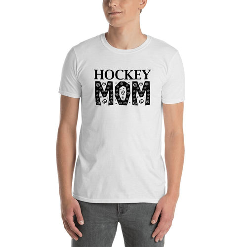 Hockey Mom T Shirt White Unisex Hockey Mom T Shirt Sporty Mom Tee - Dafakar