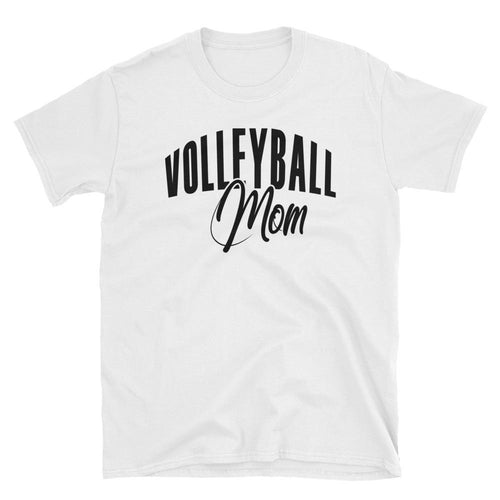 Volleyball Mom T Shirt White Volleyball Gift T Shirt for Sporty Mums - Dafakar