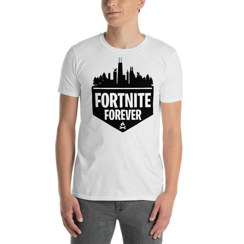 Fortnite T Shirt White Fortnite Forever Gaming T Shirt for Geek Men