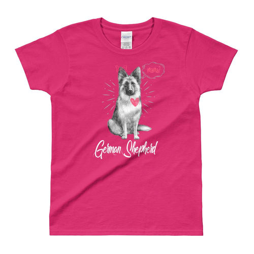 German Sheppard T Shirt Pink German Sheppard Mom T Shirt for Women - Dafakar