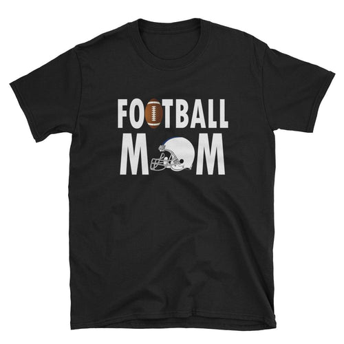 Football Mom T Shirt Black Unisex Sporty Mother Gift T Shirt Football Mum T Shirt - Dafakar