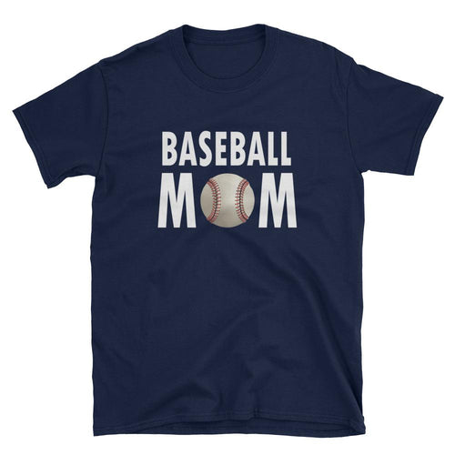 Baseball T Shirt Mother's Day T Shirt Gift Idea for Women Navy Unisex Baseball Mother T-Shirt - Dafakar