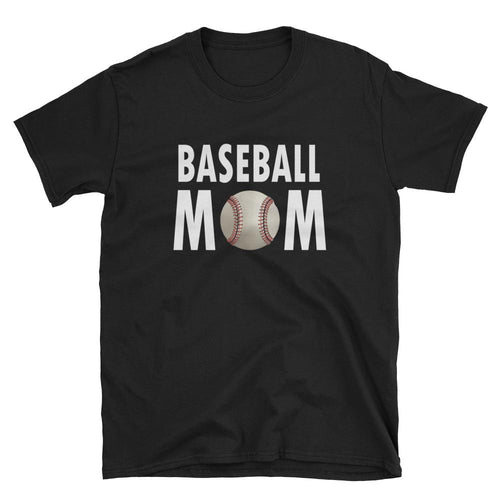 Baseball T Shirt Mother's Day T Shirt Gift Idea for Women Black Unisex Baseball Mother T-Shirt - Dafakar