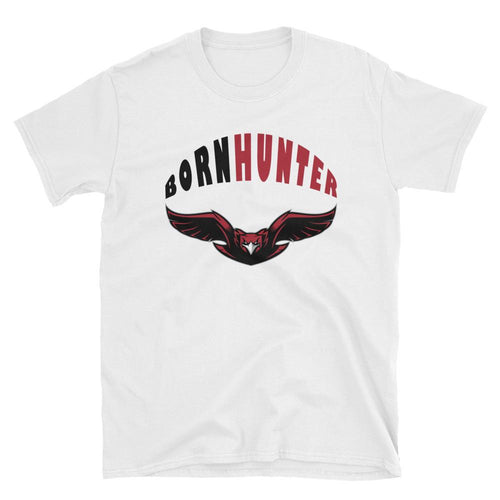 Born Hunter Eagle T Shirt White Eagle Hunter T Shirt for Men - Dafakar