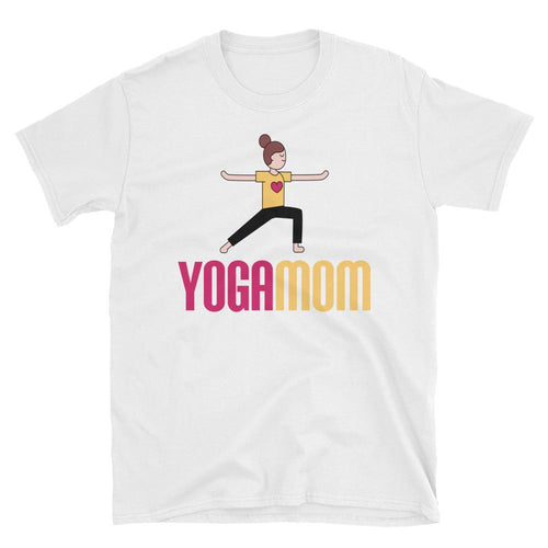 Yoga Mom T Shirt White Spiritual Yoga T Shirt T Shirt for Mum - Dafakar