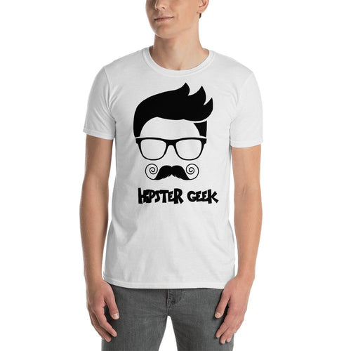 Hipster Geek T Shirt White Hipster Geek T Shirt for Men - Dafakar