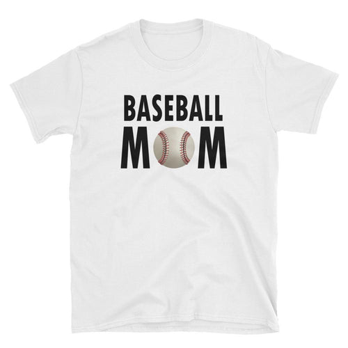 Baseball T Shirt Mother's Day T Shirt Gift Idea for Women White Unisex Baseball Mother T-Shirt - Dafakar