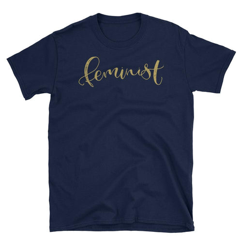 Feminist T-Shirt Navy Feminism Shirt for Women - Dafakar