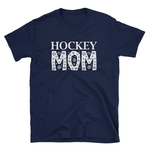 Hockey Mom T Shirt Navy Unisex Hockey Mom T Shirt Sporty Mom Tee - Dafakar