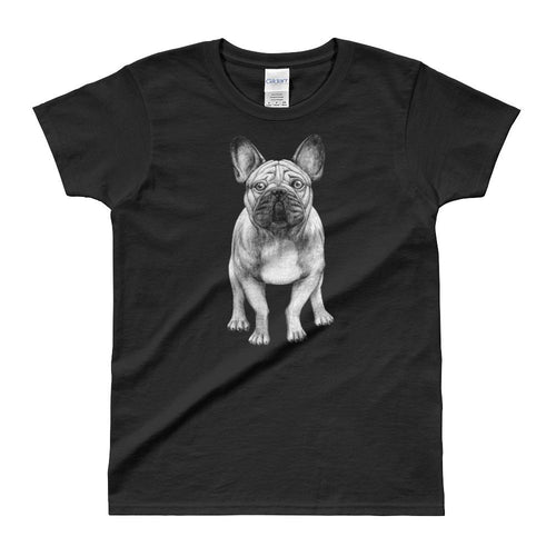 French Bulldog T Shirt Black French Bulldog T Shirt for Women - Dafakar