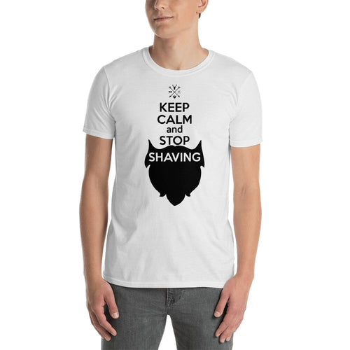 Keep Calm and Stop Shaving T Shirt Short-Sleeve T-Shirt for Men