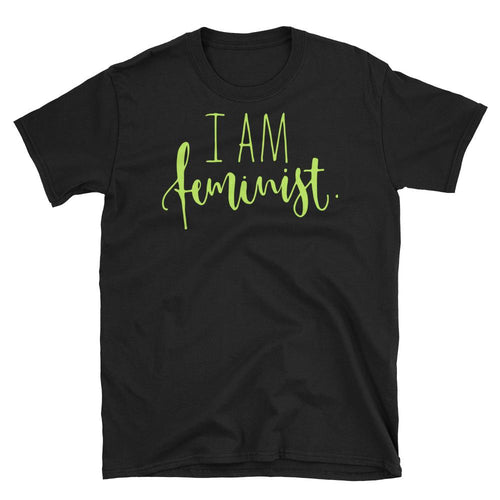 I Am Feminist T-Shirt Black Feminist T Shirt Cotton Feminist Apparel for Women - Dafakar