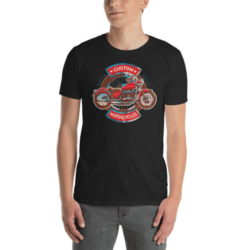 Custom Retro Vintage Motorcycle T Shirt Black Triumph Biker T Shirt for Men - Dafakar
