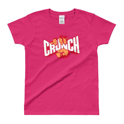 Crunch T Shirt Pink Fitness T Shirt Crunches T Shirt for Women - Dafakar