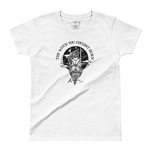 Grand Daughter of The Witch You Couldnt Burn T Shirt White for Women - Dafakar