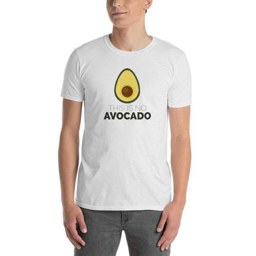 Avocado Shirt Vegan Shirt White Avocado Chest Shirt for Men - Dafakar