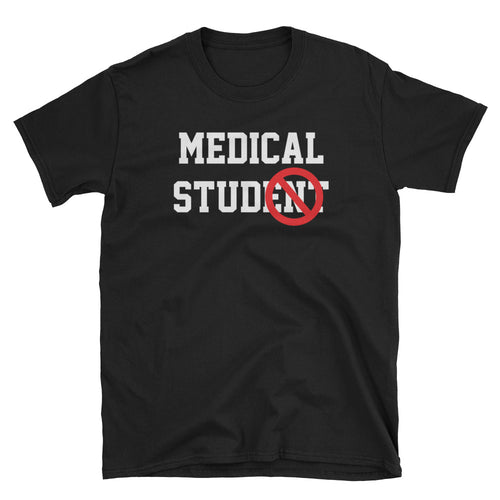 Medical Stud T Shirt Black Medical Student T Shirt Short-Sleeve Cotton T-Shirt for Lady Doctors to be