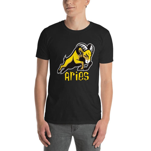 Aries T Shirt Black  Aggressive Horoscope Aries T Shirt Cotton Aries Zodiac T Shirt for Men - Dafakar