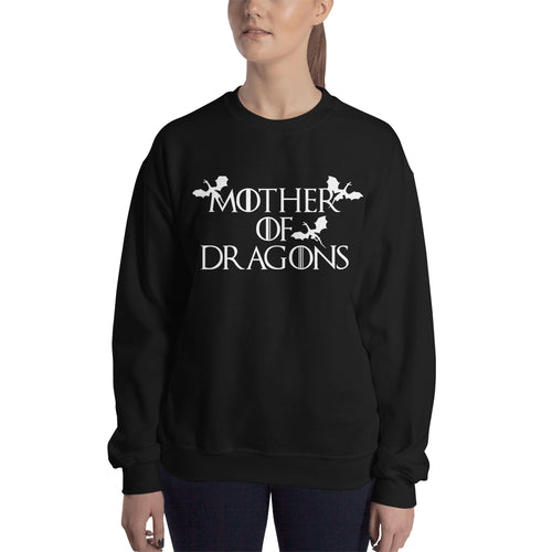 Game of Thrones Sweatshirt Mother of Dragons Sweatshirt Cotton-Polyester Black Game of Thrones Sweatshirt for Women