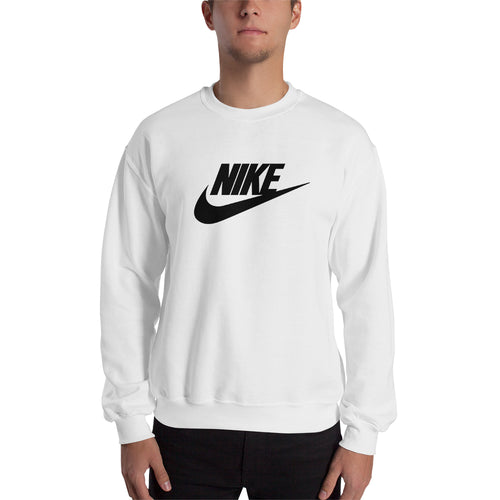 Nike Sweatshirt Nike brand Sweatshirt full-sleeve crew neck White Branded sweatshirt for men
