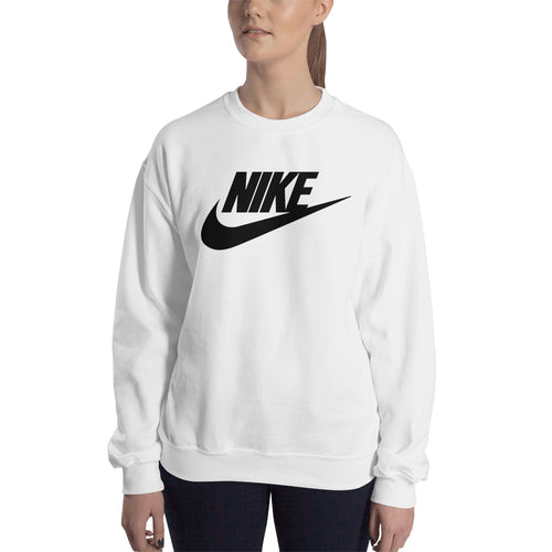 Nike Sweatshirt Nike brand Sweatshirt full-sleeve crew neck White Branded sweatshirt for women
