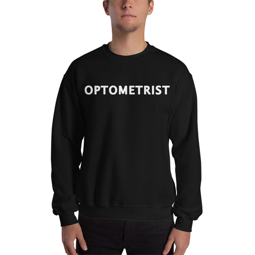 Optometrist Sweatshirt Black Doctor Sweatshirt One word Doctor sweatshirt for men
