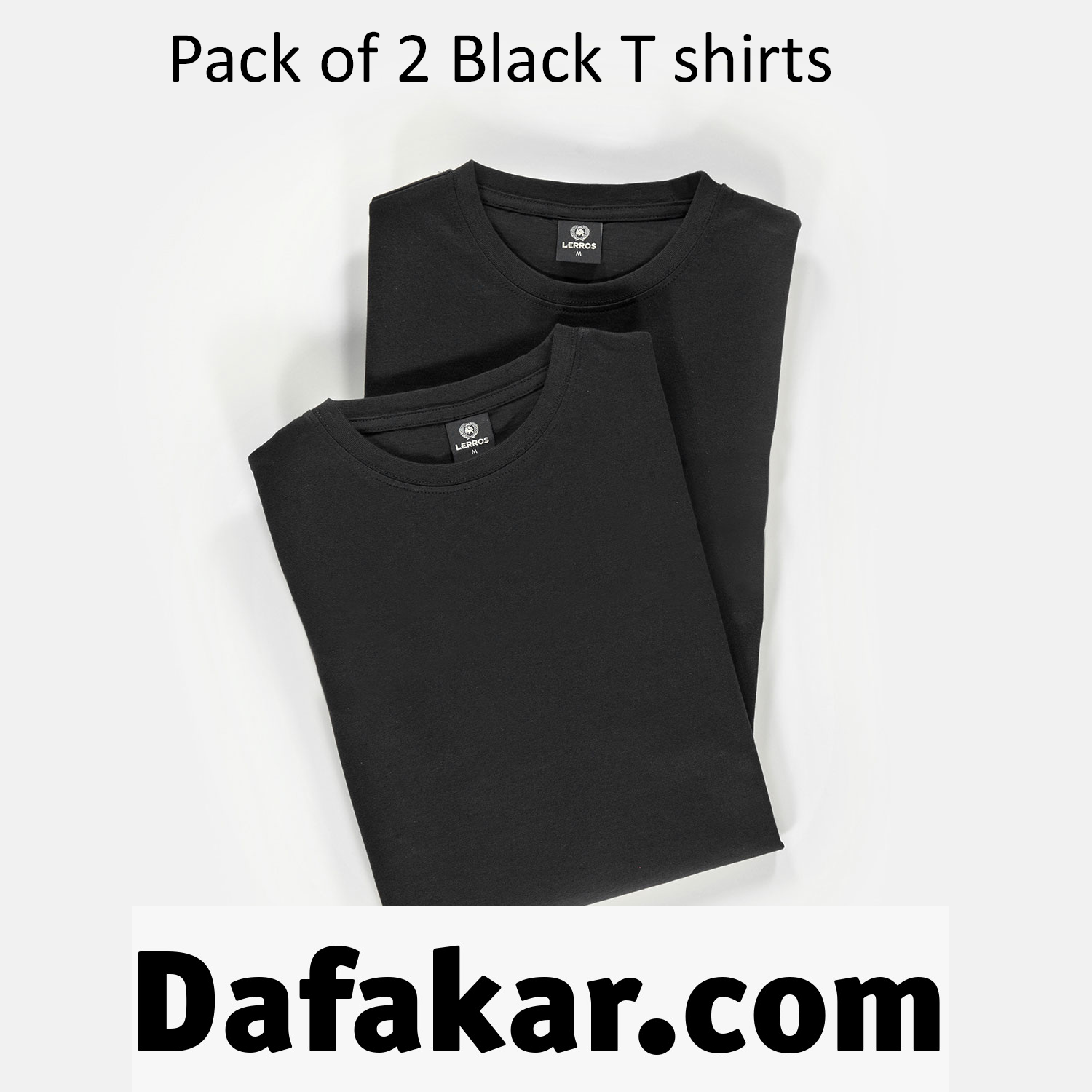 multipack black t shirt for men pack of 2 pure cotton