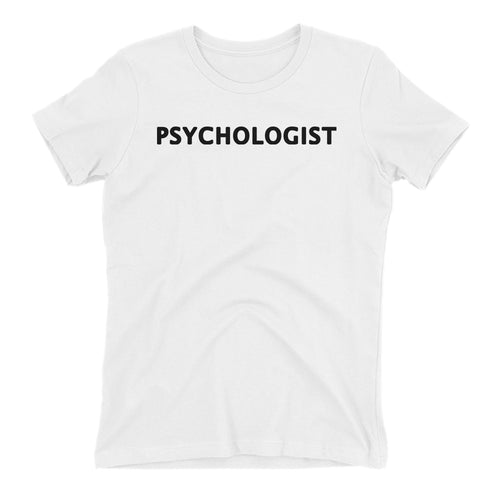 Psychologist T shirt Medical Specialist T shirt White Short-sleeve Cotton T shirt for women