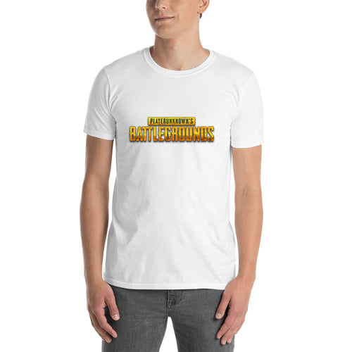 PUBG T shirt Gaming T shirt White short-sleeve Cotton T shirt for men