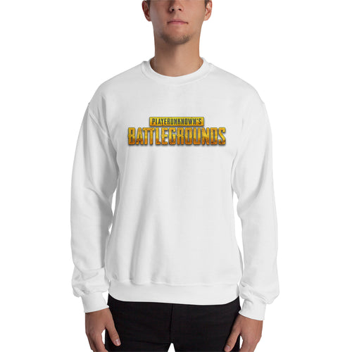 PUBG Sweatshirt Players Unknown's Battle Ground sweatshirt White Crew Neck Gaming sweatshirt for men