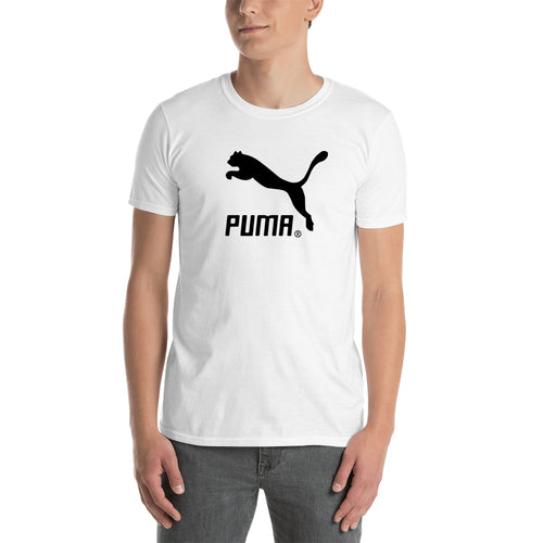 Puma T shirt Puma Branded T shirt White Half Sleeve Cotton T shirt for men