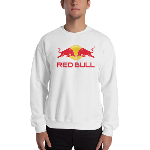 RedBull sweatshirt Redbull Branded Sweatshirt Redbull logo Sweatshirt crew neck White full-sleeve Sweatshirt for men