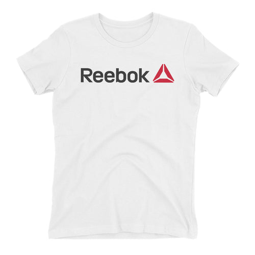 Reebok T shirt White Reebok Logo T shirt Cotton Short-sleeve T shirt for women