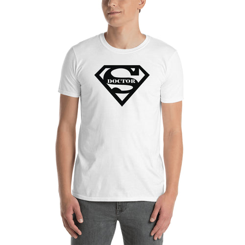 Super Doctor T shirt White Doctor T shirt Half-sleeve Cotton T shirt for Medical Students