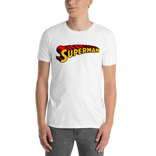 Superman T shirt Cool Superman T shirt White Half Sleeve Cotton T shirt for men