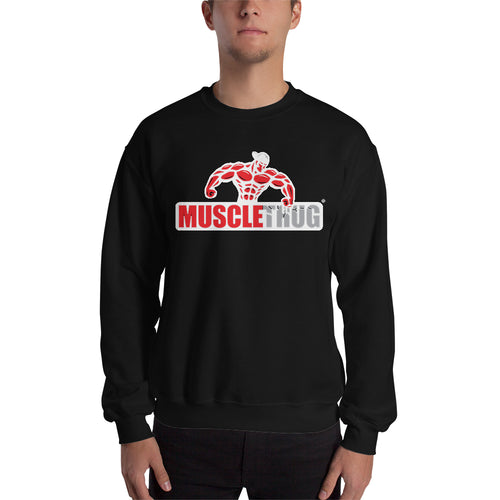 Muscle Thug Sweatshirt Gym Sweatshirt Black Full-sleeve Muscles Sweatshirt for men