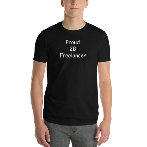 freelancer t shirt black pure cotton proud to be freelancer