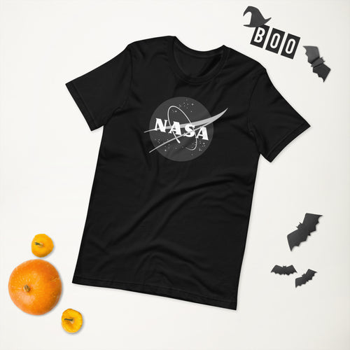 Nasa t shirt with black and white logo