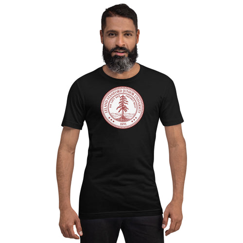 stanford university apparel stanford university t shirt half sleeve in black and white color pure cotton