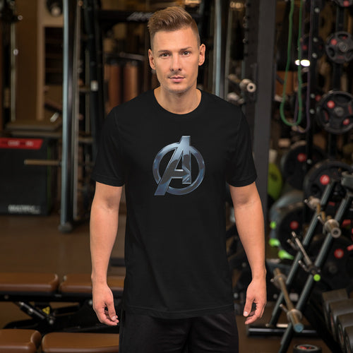 Avengers logo printed t shirt in best design pure cotton half sleeve in all sizes