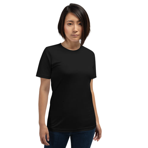 plain black t shirt for girls in pure cotton soft and lightweight