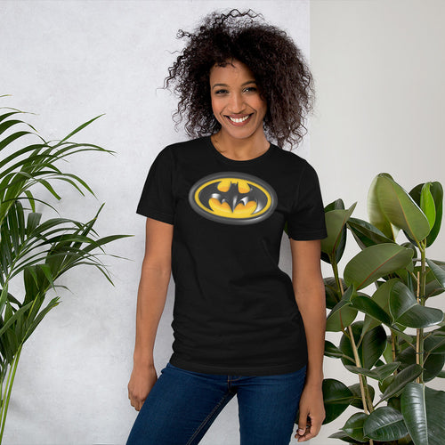 Batman t shirt for women in black and white color