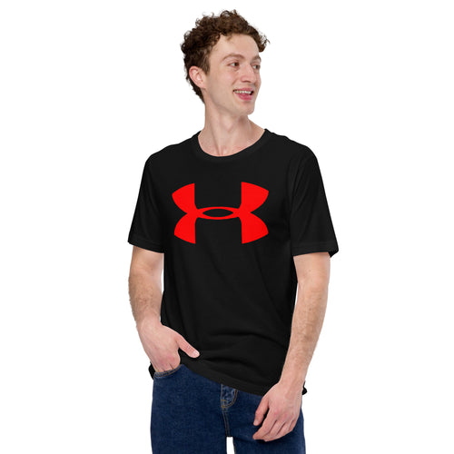 Under Armor red logo t shirt pure cotton for men