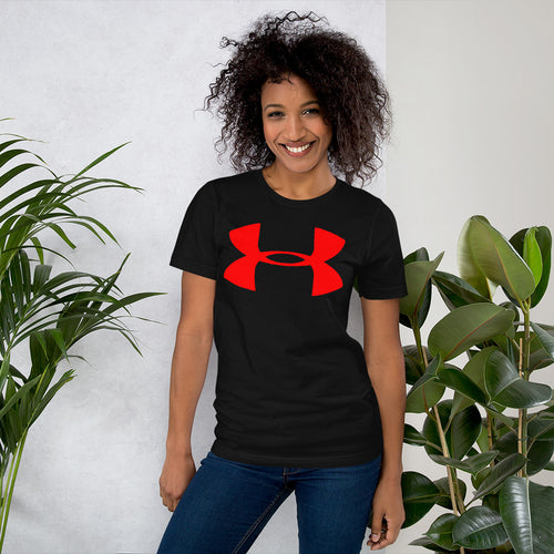 Under Armor red logo t shirt pure cotton for women