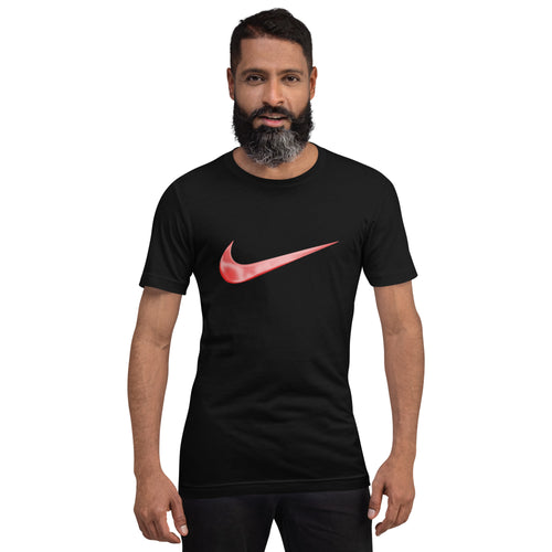 Nike Swooh t shirt pure cotton in black and white color for men