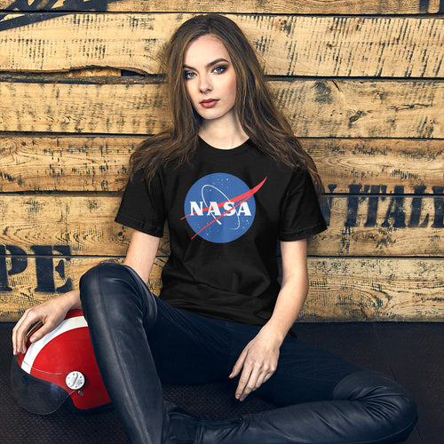 Astronaut t shirt for women in cotton with Nasa logo