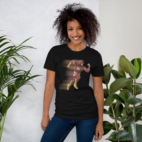 The Flash superhero running t shirt for women