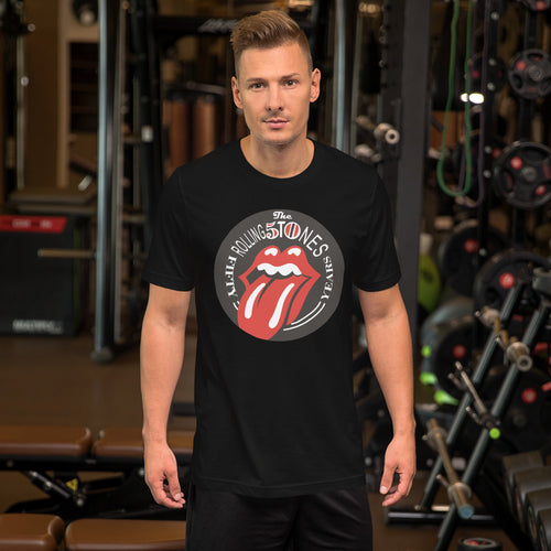 Music Band Rolling Stones t shirt white and black for men