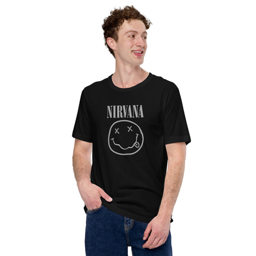 Rock Band Nirvana logo t shirt for men