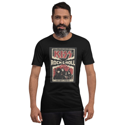 Vintage Kiss Rock band t shirt for men